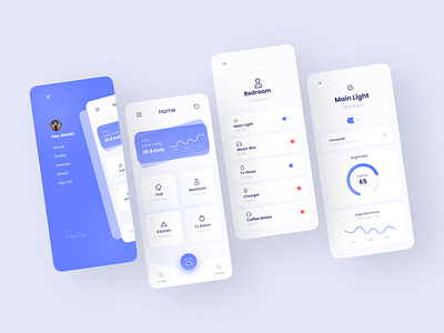 Smarty | Smart home application android app design application ui design product design smart home smart home application ui uiux user experience userinterface