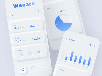 Neumorphism Health App