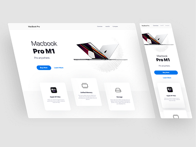 Macbook Pro Landing page