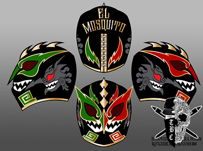 Luchador Mask for El Mosquito Mexico design illustration mask