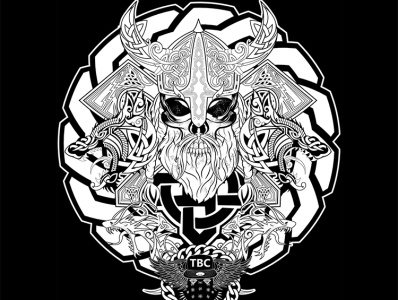 Viking Skull illustration skull viking