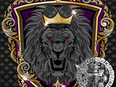 LION LOGO crown king lion logo