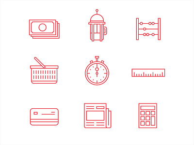 Vodafone icons illustration