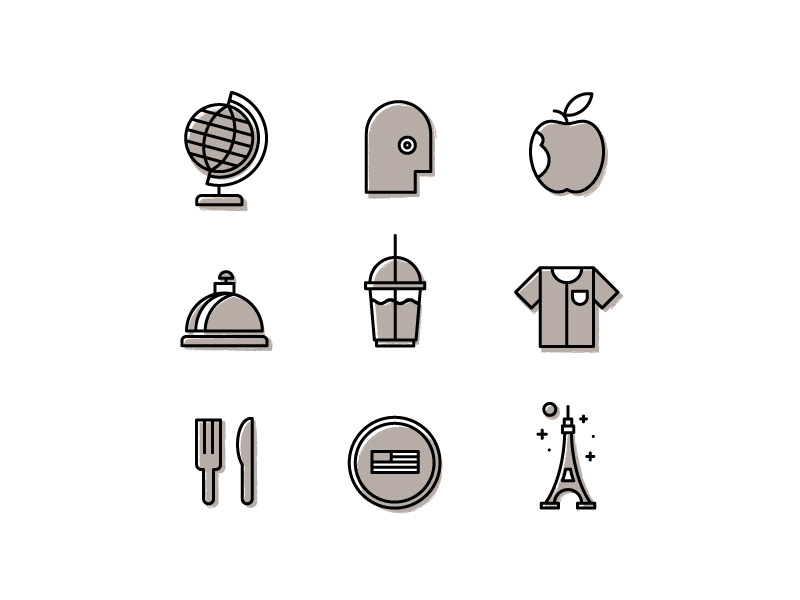 Travel + Leisure illustration icons spot illustrations