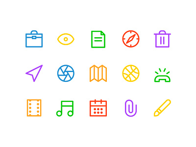 Wire icon system icons