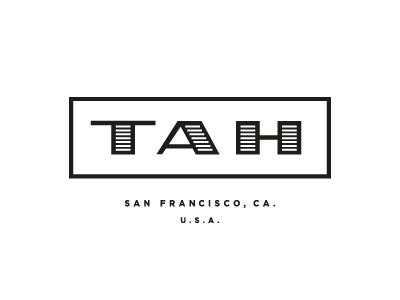 TAH logo type typography