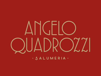 AQ logotype salumeria type