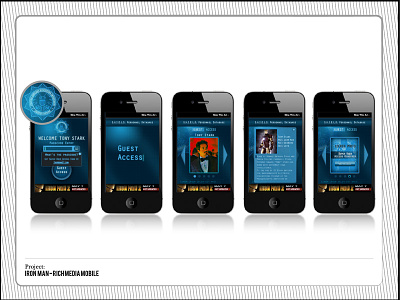Iron Man Rich Media Ad icons mobile design ui visual design