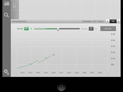 Financial Tool financial ipad app tool ui