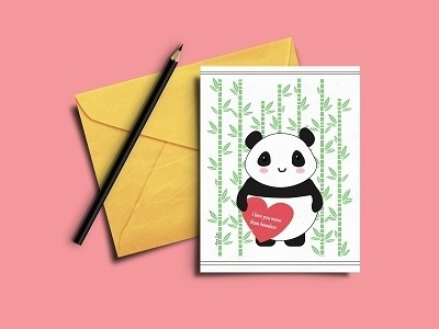 Panda Love Card