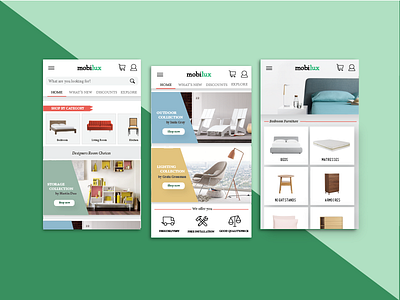 Mobilux - Furniture App UI Design