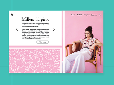 Style Exploration - Fashion 01 article design fashion interface pink ui ux woman