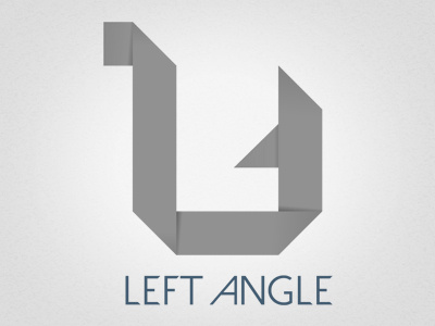 Left Angle Logo branding identity logo origami