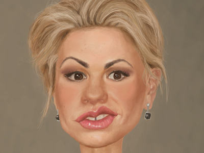 Anna Paquin Caricature anna paquin caricature character design digital painting photoshop sketch sookie stackhouse art