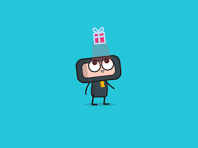 a mascot for app character design illustration