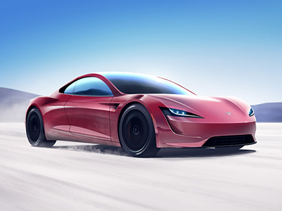 Tesla Roadster 2020 car illustration roadster tesla