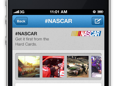 #NASCAR Discovery Mobile View