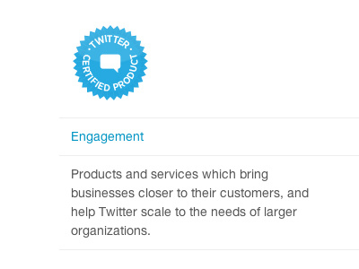 Twitter Certified Product corporate icon