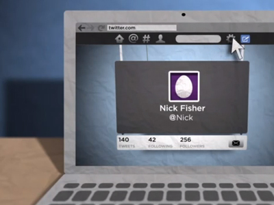 Animated Twitter Video Interface motion profile twitter video