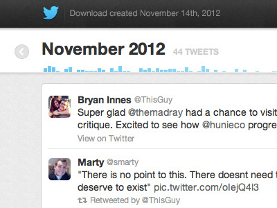Twitter Archive Interface