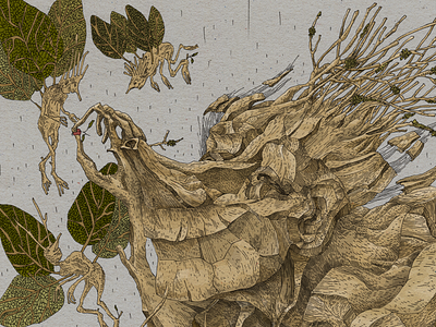 Alive forest (a detail of the process)