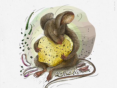Mouse and cheese with onion and garlic (Veggo project) .psd adobe photoshop animal illustration character character design cheese digital digital illustration drawing food illustration garlic graphic hand drawing illustration ink mouse onion package illustration wacom intuos wacom tablet