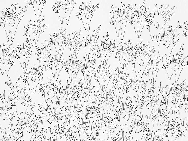 Three poems to human. Human grows to tree (II) linear illustration line human nature graphic hand drawing drawing illustration