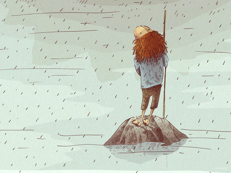 A turtle and a boy (detail) wacom character character design adobe photoshop digital graphic nature hand drawing drawing illustration