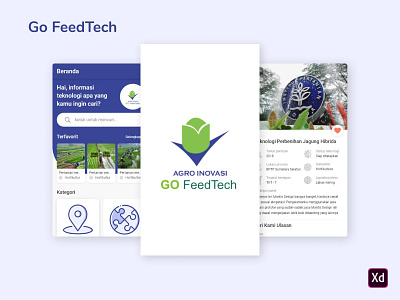 GoFeedTech adobexduikit agriculture app department design indonesian information technology ui ux
