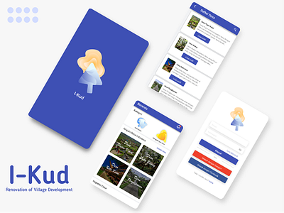 I-Kud Mobile Apps app branding design donation illustration sketchapp ui ux vector village