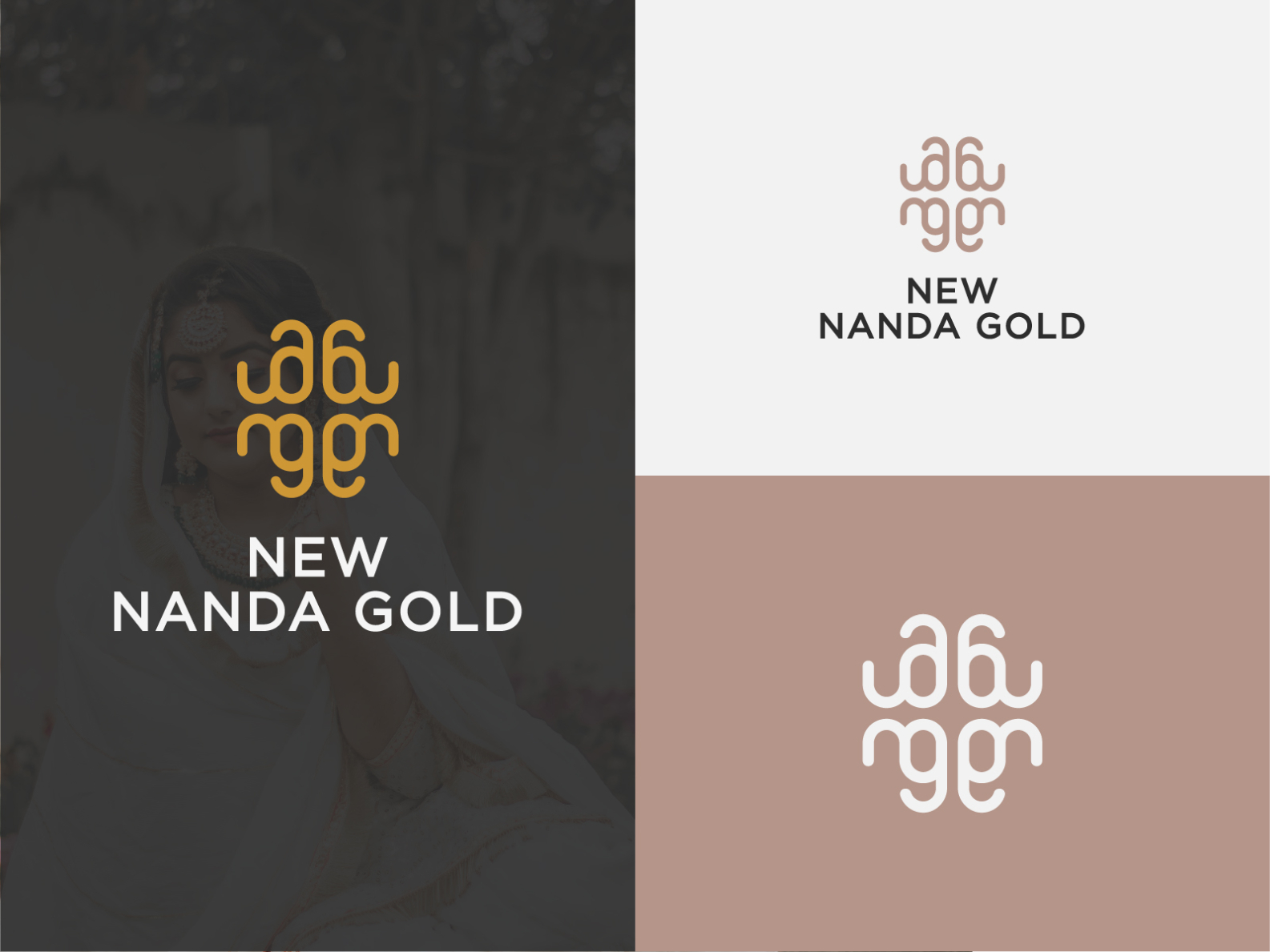 logo design for new nanda gold jewellery by surya krishna on dribbble nanda gold jewellery by surya krishna