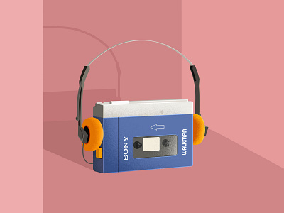 Iconic Walkman adobe illustrator adobe photoshop design illustration illustrator