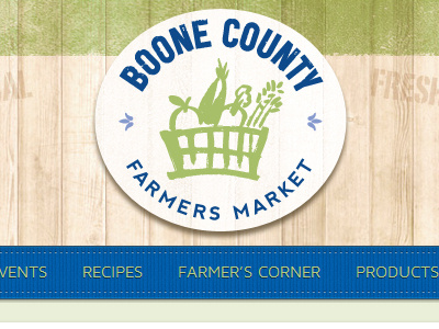 Boone Website Header Logo and Menu @font face logo navigation text shadow web design wordpress