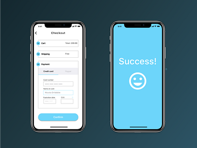 Daily UI :: 002 - Credit Card Checkout 002 dailyui dailyui 002 design design app iphone iphonex iphonexdesign sketch ui ui ux ux