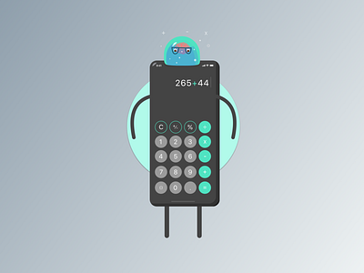 Daily UI :: 004 - Calculator calculator dailyui dailyui 004 dailyuichallenge design fun ui ux