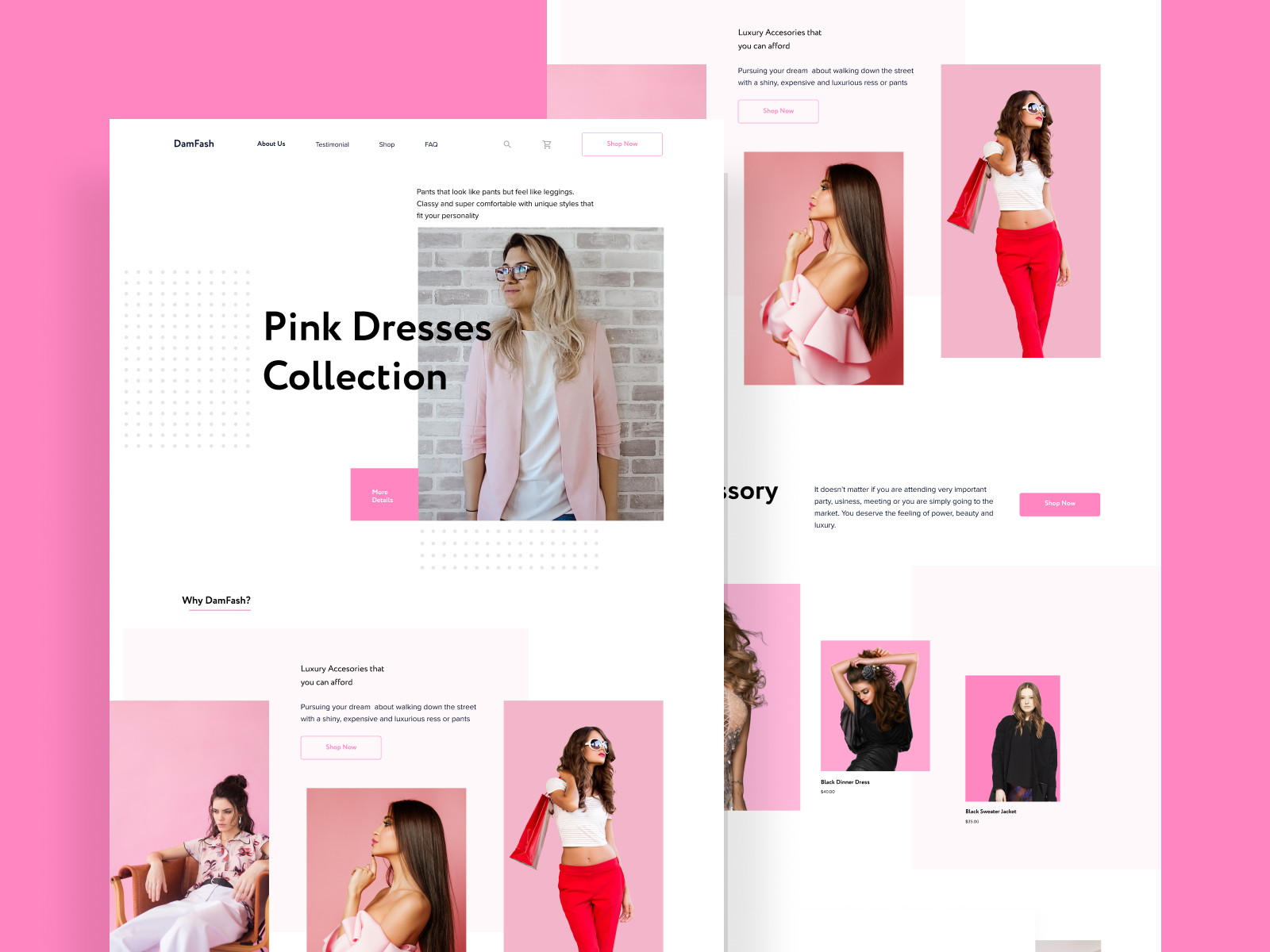 DamFash: A Fashion Website by oluwadamilola soyombo on Dribbble