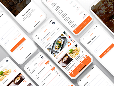 Restaurant Automation figma food mobile app restaurant table booking uiux