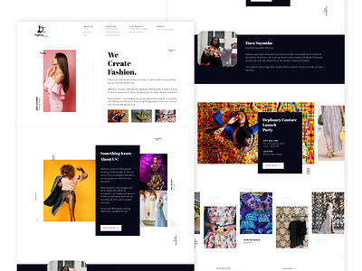 Fashion Brand Landing Page - Dephancy Couture dephancy fashion design figma landing page