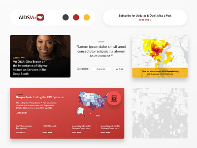 AidsVu Website dc health maps non profit nonprofit red sketch sketchapp website design yellow