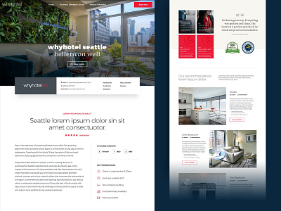 Why Hotel Detail Page Exploration design exploration visual brand hospitality hotels ui visual design web webdesign website concept website design