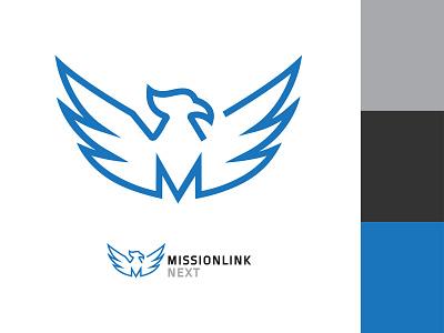 Missionlink Next Logo branding dc eagle logo logo logo design