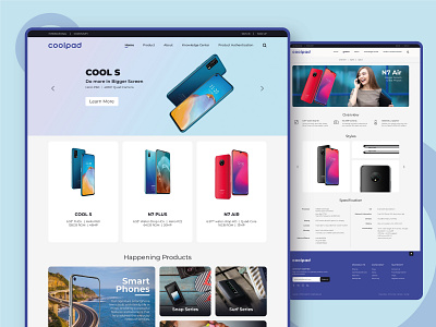 Mobile Company Website - UI Design corporate design corporate website design uidesign uiux website design