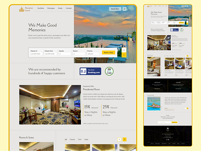 5 Star Hotel - Landing Page Design branding design figma hotel website resort website ui uidesign uiux ux web design website design