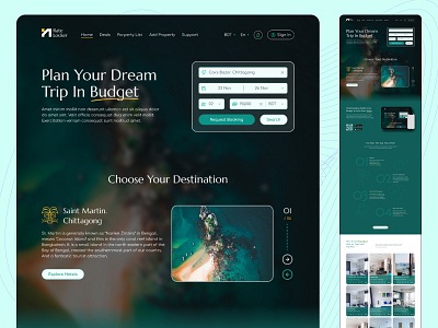 Hotel Booking Website. - Corporate Landing Page