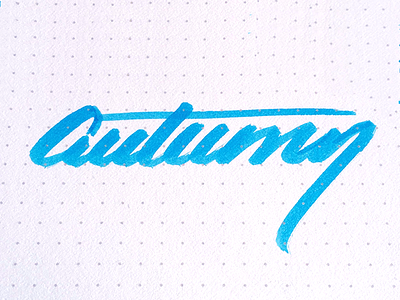 Quick & Dirty Autumn autumn brush pens hand lettering lettering