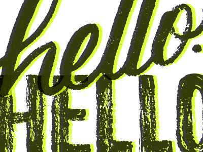Hello background cover page hand lettering in progress lettering personal portfolio progress splash page type under construction website