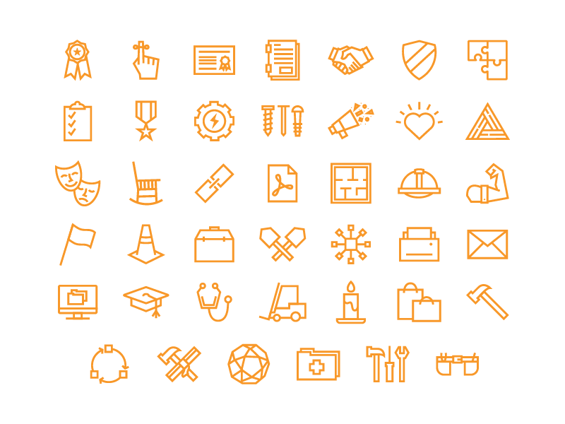 Corna Kokosing icons by Molli Ross for ZoCo Design on Dribbble