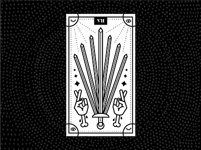 Seven of Swords design