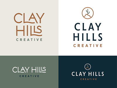 Clay Hills Creative rejects brand branding cactus custom type hills interior design logo west wordmark