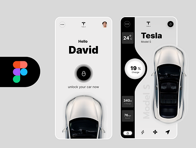 Tesla Car App Design 3d animation app appdesigning branding design graphic design illustration logo ui ux